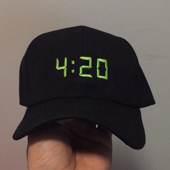 Other - Black 4:20 Adjustable Dad Hat